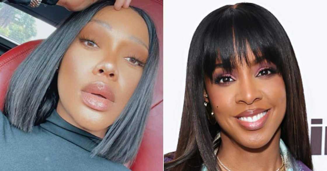 Kelly Rowland, USA singer, artist, performer, Thando Thabethe, radio personality, Thando Thabete gives Kelly Rowland gift, 94FM radio interview, radio host Kelly Rowland, USA singer, artist, performer, Thando Thabethe, radio personality, Thando Thabete gives Kelly Rowland gift, 94FM radio interview, radio host