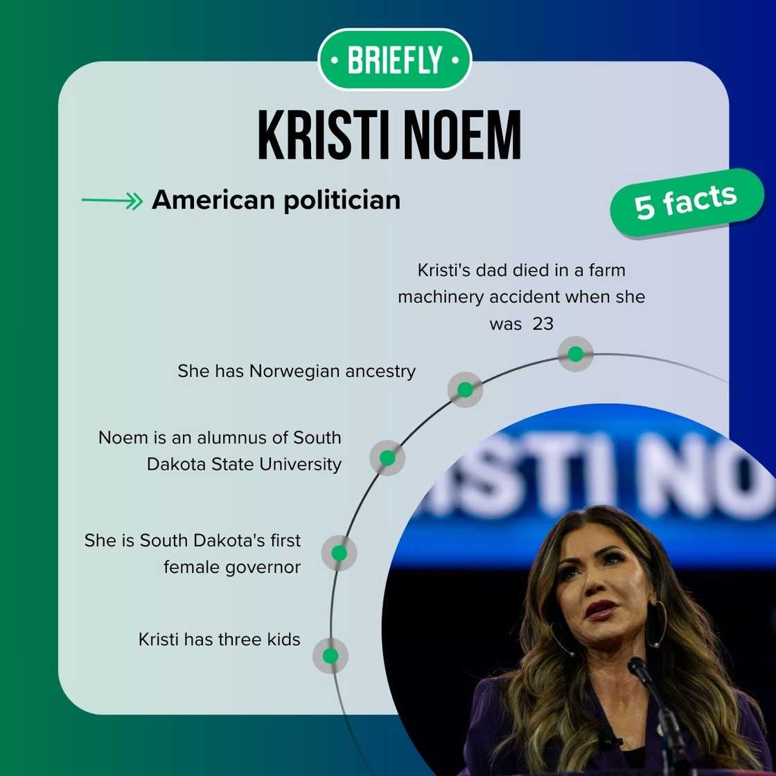 Kristi Noem's facts Kristi Noem's facts