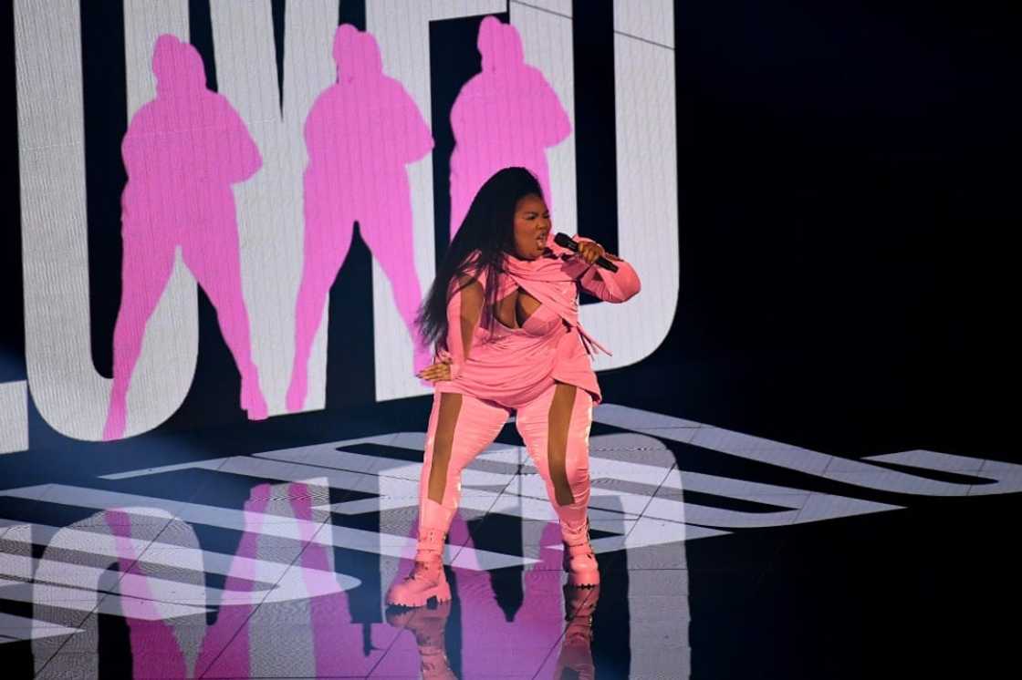 Lizzo performs during the MTV Video Music Awards, where she won the prize for Video for Good Lizzo performs during the MTV Video Music Awards, where she won the prize for Video for Good