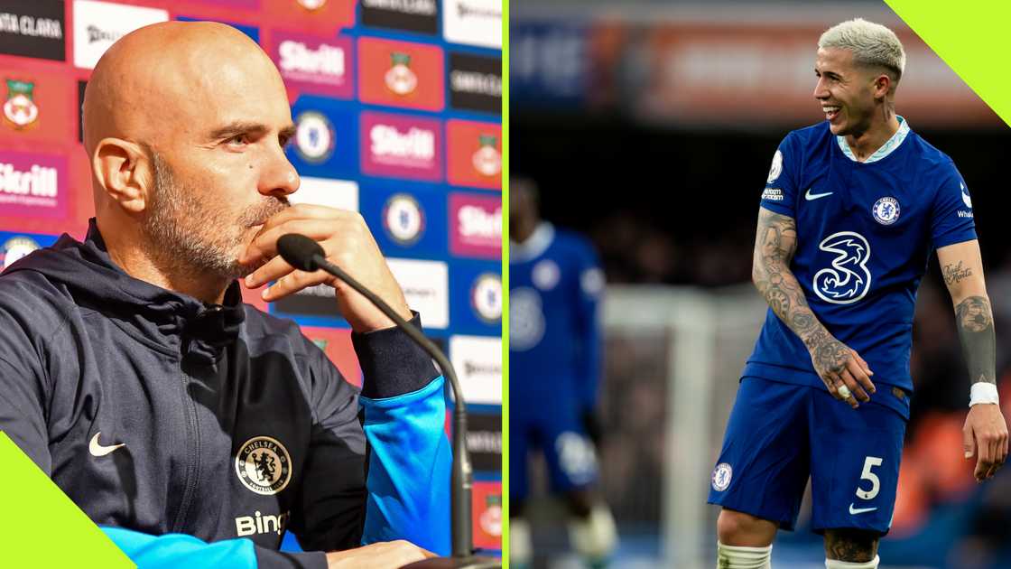 Enzo Maresca gave a liberal response when quizzed about Enzo Fernandez's racist chant video. Enzo Maresca gave a liberal response when quizzed about Enzo Fernandez's racist chant video.