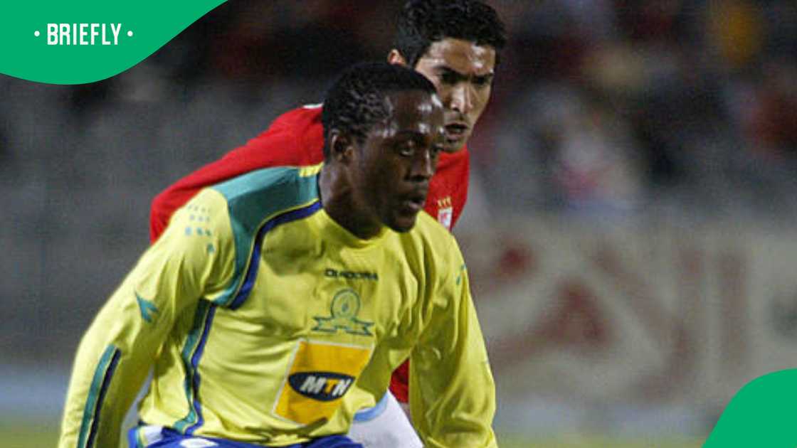 Mamelodi Sundowns' player Lerato Mpho Chabangu during their Confederation Africaine De Football (CAF) Champions league football match in Cairo, 20 April 2007.