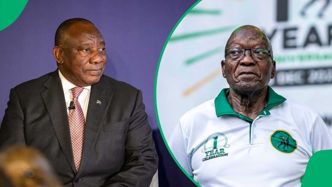 The MK Party criticised Cyril Ramaphosa's leadership in 2024.