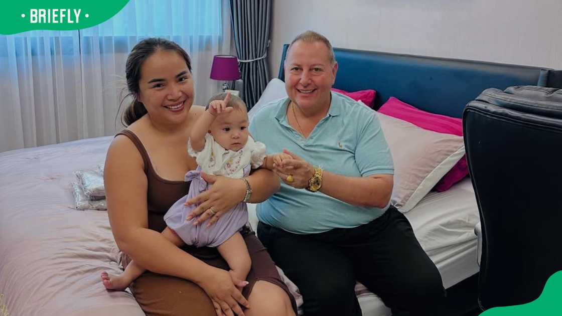David Toborowsky and Annie Suwan with their baby