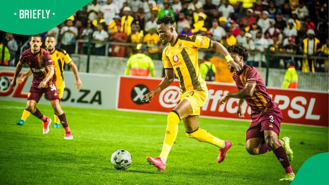 Glody Lilepo scores during Kaizer Chiefs vs Stellenbosch FC clash in the Betway Premiership. Glody Lilepo scores during Kaizer Chiefs vs Stellenbosch FC clash in the Betway Premiership.