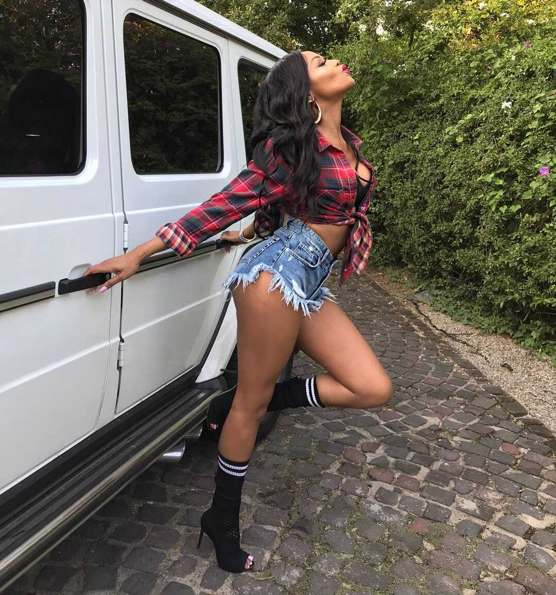 South Africa female celebrities with expensive cars South Africa female celebrities with expensive cars