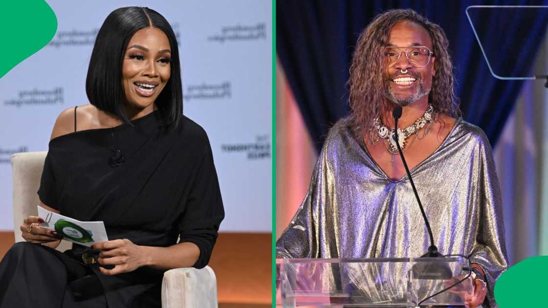 Bonang and Billy Porter met up. Bonang and Billy Porter met up.