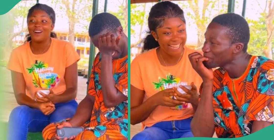 Lady flirts with Nigerian man, he sheds tears Lady flirts with Nigerian man, he sheds tears