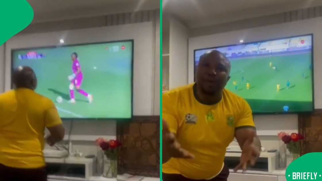 A football superfan went viral for his hilarious and patriotic commentary during the Banyana Banyana vs Super Falcons match