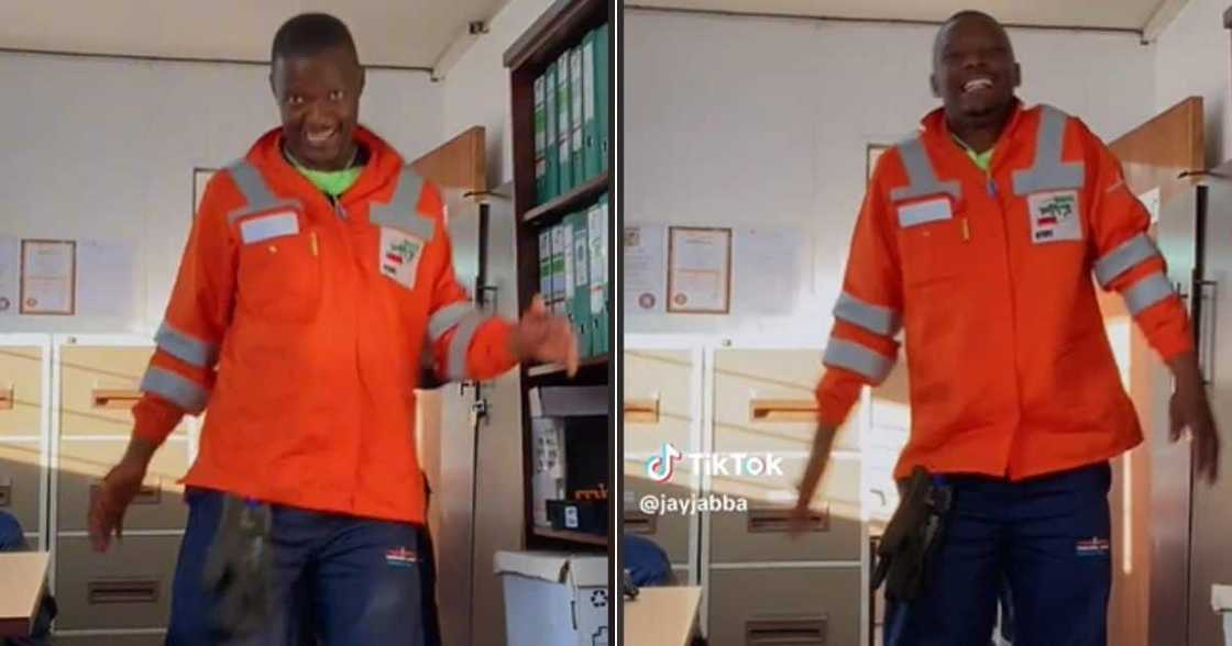 TikTok video of man dancing to 'Forever Yena' by Major Keys