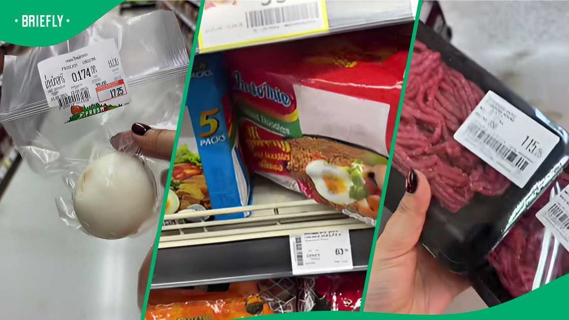 South African's grocery run in Thailand sees how far R200 gets her