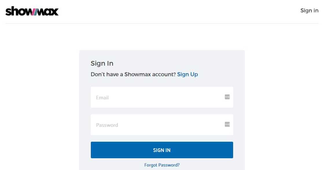 Showmax my account