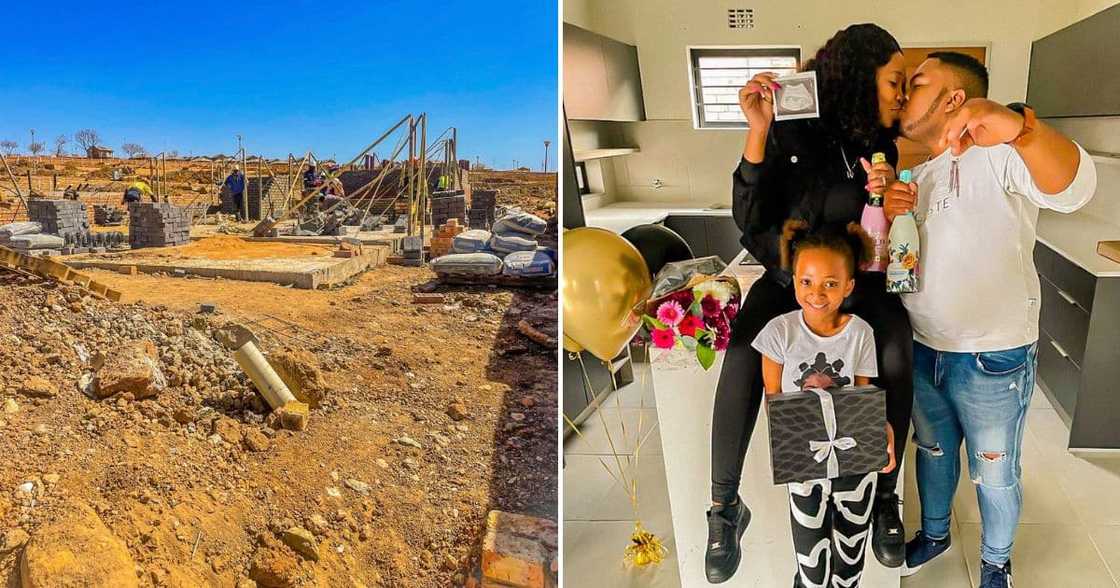 family celebrates new home family celebrates new home