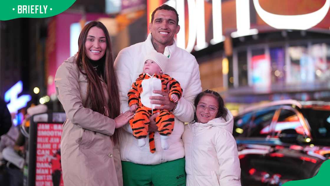 Charles Oliveira's family in New York City