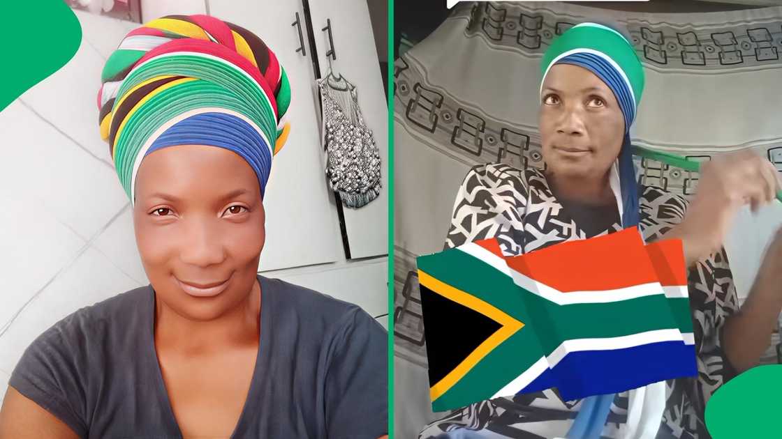 This was after she was asked to create one using the colours of the national flag This was after she was asked to create one using the colours of the national flag