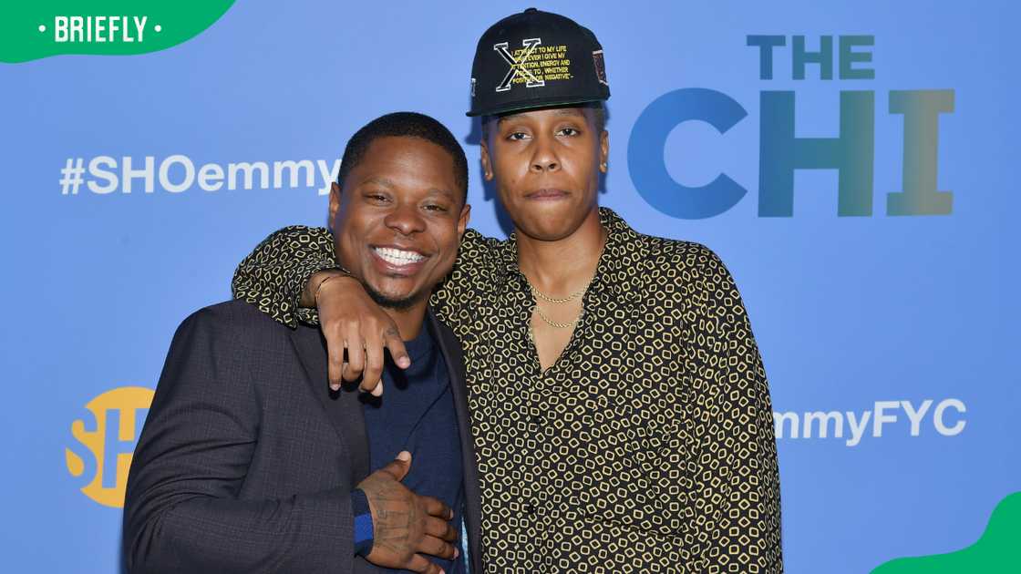 Lena Waithe and Jason Mitchell in West Hollywood Lena Waithe and Jason Mitchell in West Hollywood