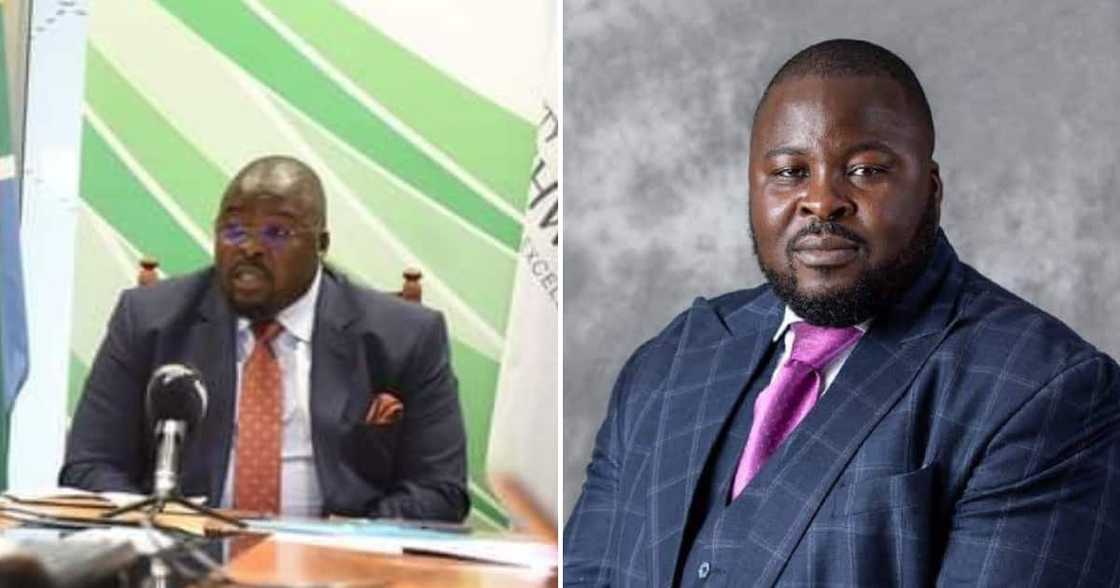 Former Tshwane Mayor Dr Murunwa Makwerala hands himself to the police Former Tshwane Mayor Dr Murunwa Makwerala hands himself to the police