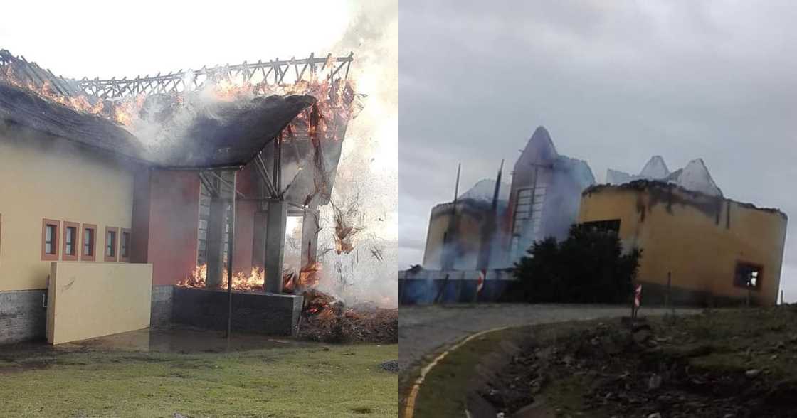 Mvezo Komkhulu, lightning, fire, reactions, Nelson Mandela Mvezo Komkhulu, lightning, fire, reactions, Nelson Mandela