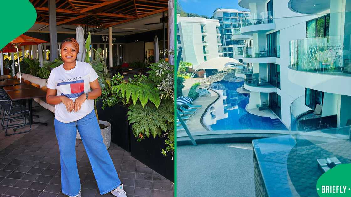 The couple stayed for seven days and only paid R1000, a saving they got through Daddy's Deals site The couple stayed for seven days and only paid R1000, a saving they got through Daddy's Deals site