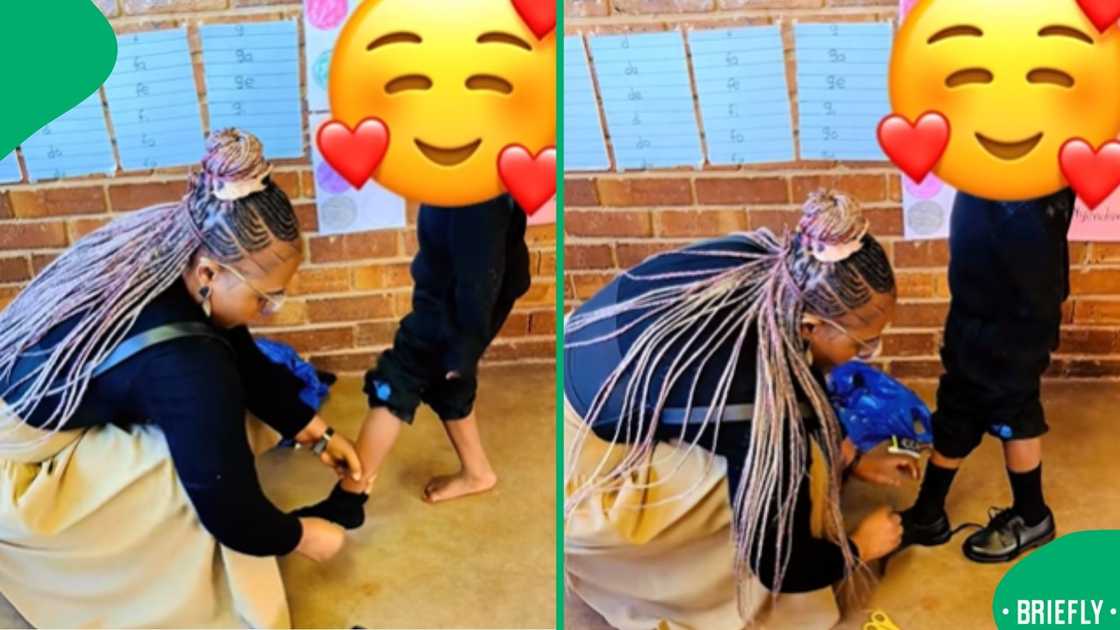 A video of a teacher helping a student in need resonated with thousands of South Africans online