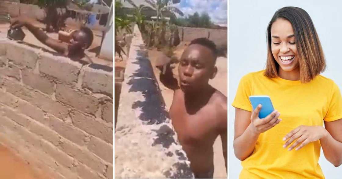 Man, Oil, Boundary Wall, Neighbours, Laundry, Mzansi Man, Oil, Boundary Wall, Neighbours, Laundry, Mzansi