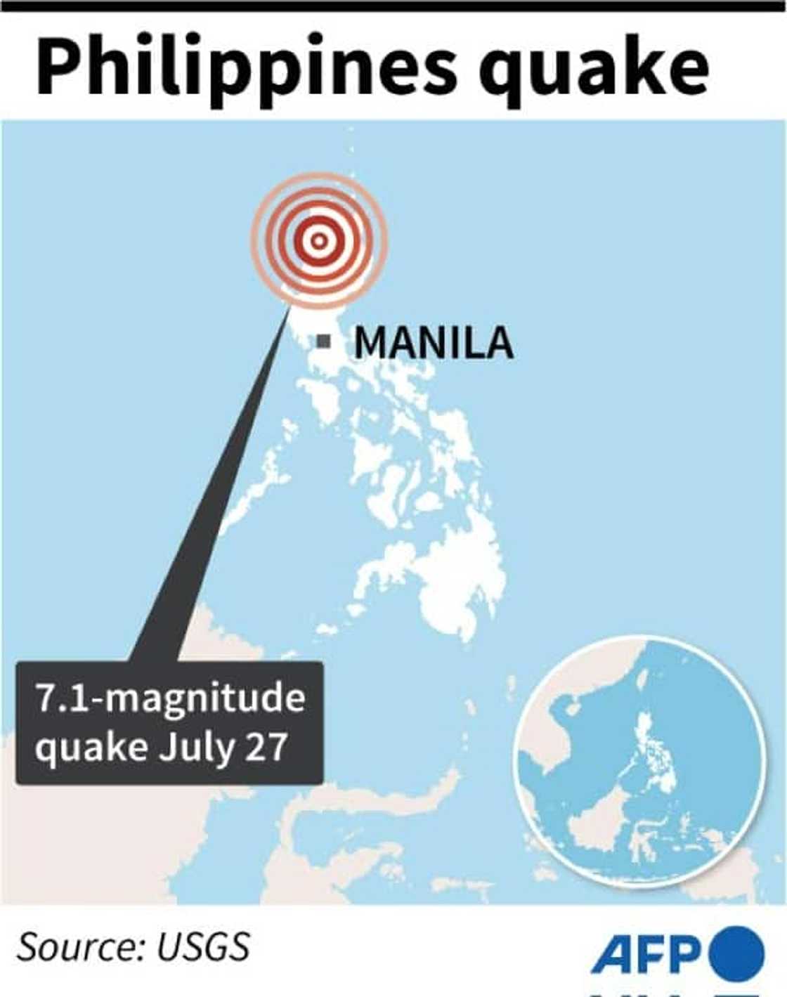 A huge earthquake hit the Philippines on Wednesday A huge earthquake hit the Philippines on Wednesday