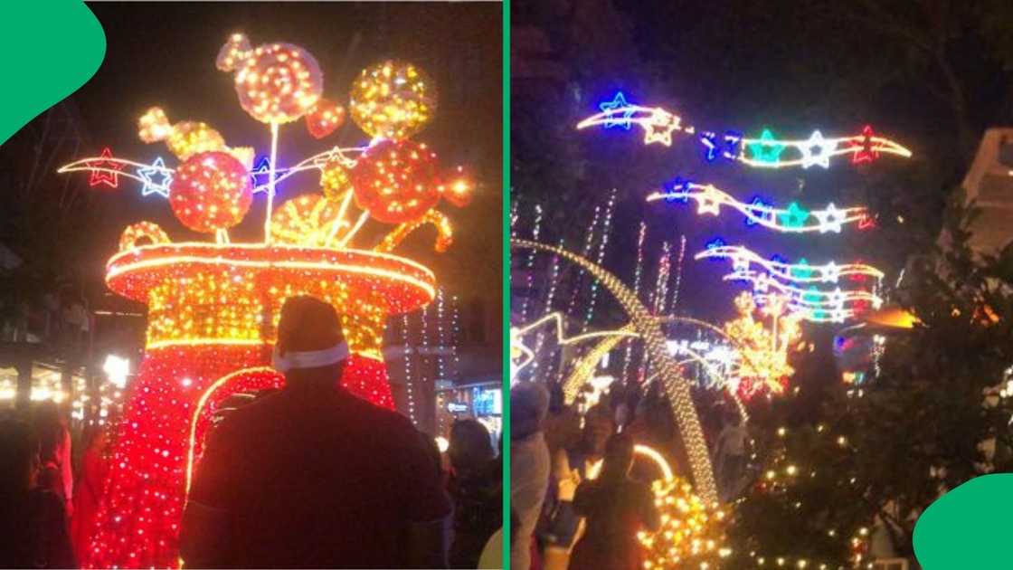 Melrose Arch Christmas lights