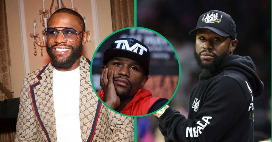 Floyd Mayweather shops at Markharm Floyd Mayweather shops at Markharm