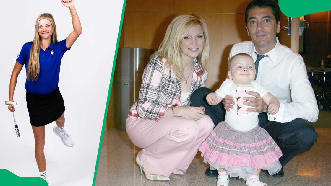 Bailey DeLuca Baio (L). Scott and Renée Baio with daughter Bailey at UCLA in 2008 (R)