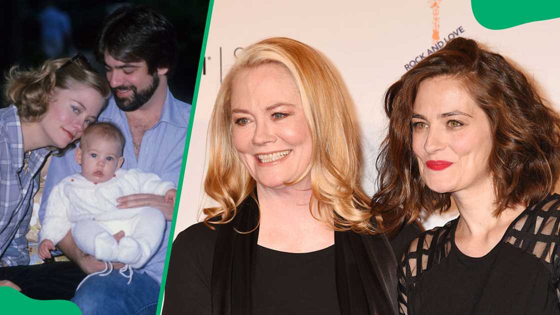 Cybill and David with their daughter, Clementine, in 1979 (L). Shepherd and Ford at The Beverly Hilton Hotel in 2016 (R)