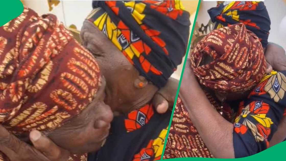 TikTok videos shows 84-year-old twins reuniting. TikTok videos shows 84-year-old twins reuniting.