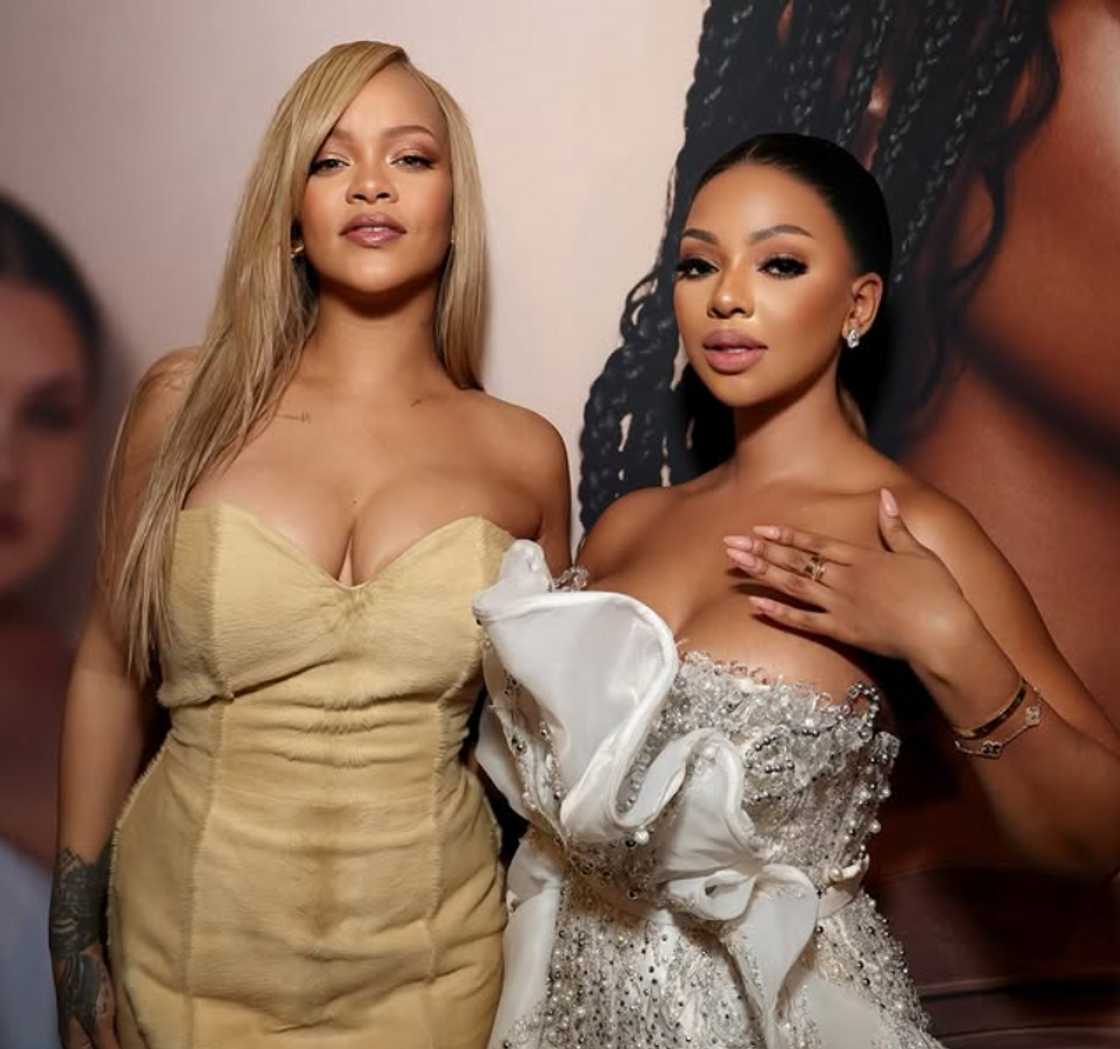 Rihanna met Mihlali Ndamase.