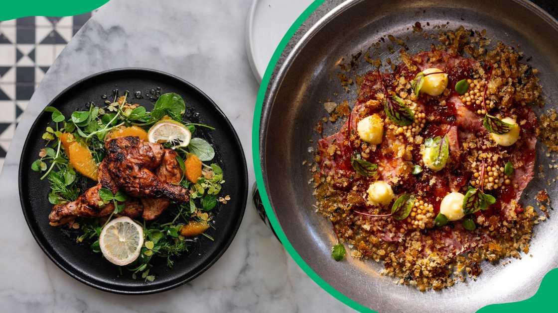 Seasonal chef’s small plates menu options.