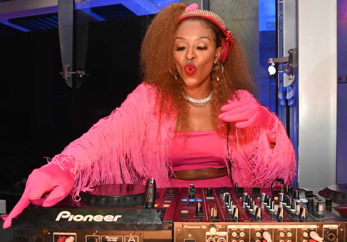 DJ Zinhle at the Royal Flush AFI Fashion Week DJ Zinhle at the Royal Flush AFI Fashion Week