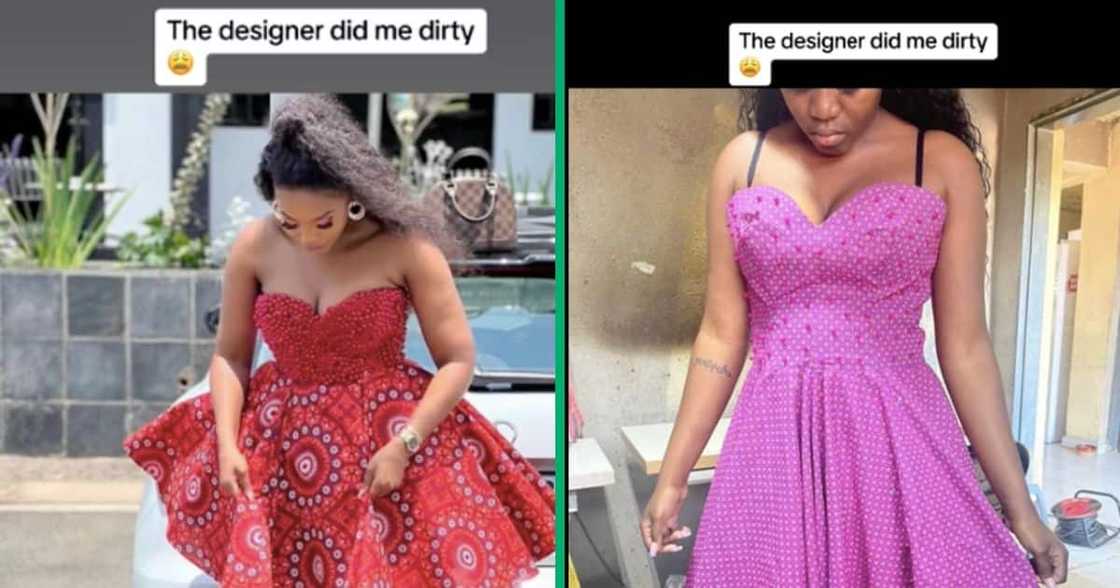 A woman is mad that her designer did a poor job