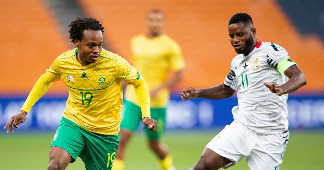 Bafana Bafana draw against Ghana, Percy Tau saves SA from embarrassing loss Bafana Bafana draw against Ghana, Percy Tau saves SA from embarrassing loss