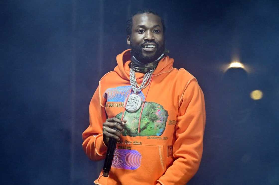Rapper Meek Mill onstage Rapper Meek Mill onstage