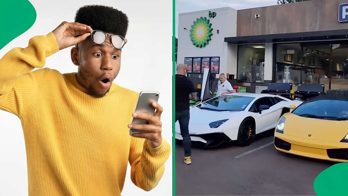 Lamborghini owners turned a Pretoria BP garage into a luxury car showcase Lamborghini owners turned a Pretoria BP garage into a luxury car showcase