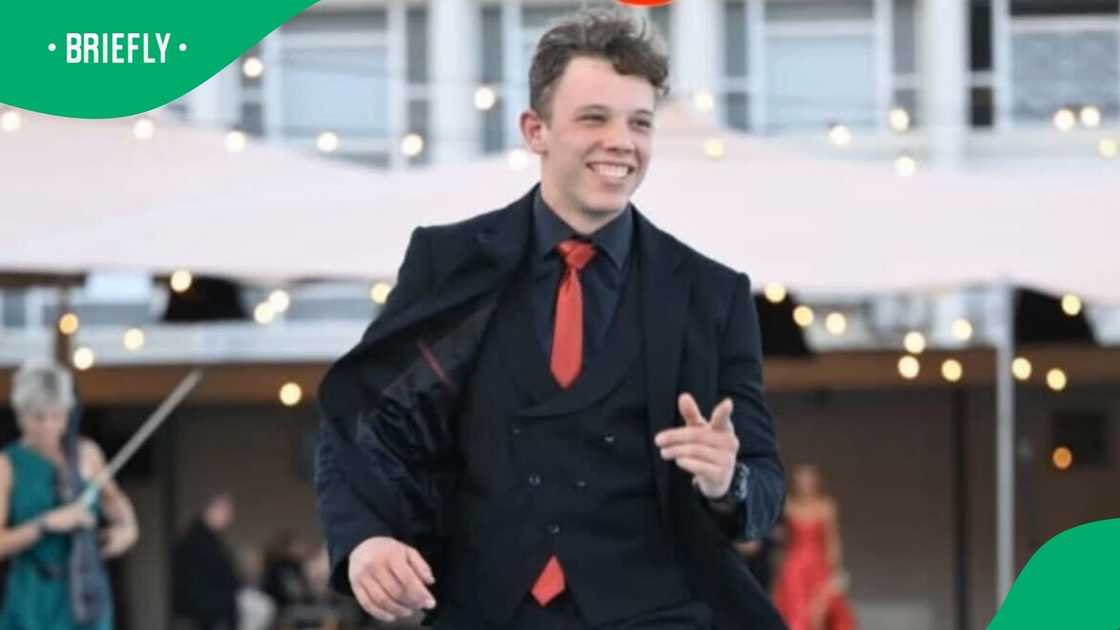 A Grade 12 learner showed up at his matric ball with a toy scooter and had it valet-parked in a video that amused South Africans.