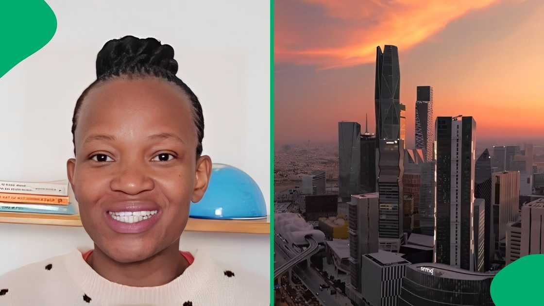 A woman showed someone earning R560 000 in Saudi Arabia. A woman showed someone earning R560 000 in Saudi Arabia.