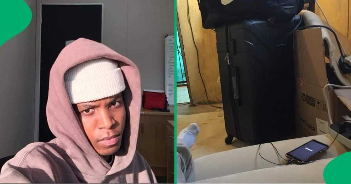 A young man shared pictures of his new home on a Facebook group. A young man shared pictures of his new home on a Facebook group.