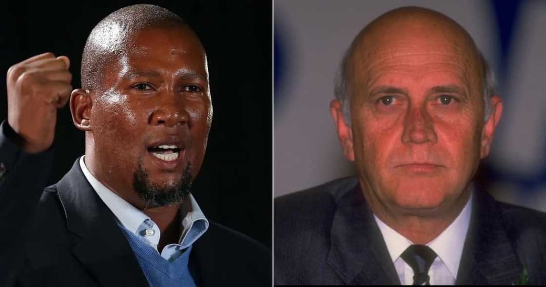 Mandla Mandela, FW De Klerk Mandla Mandela, FW De Klerk