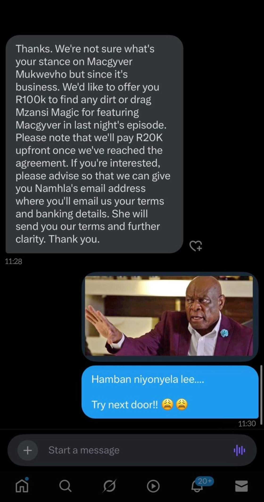 Influencer offered R100K to attack MacG Influencer offered R100K to attack MacG