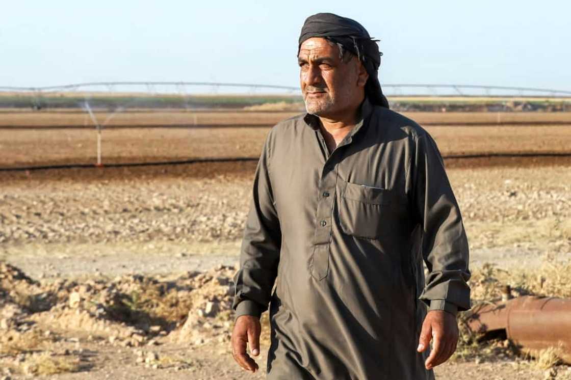 Syrian farmer Omar Abdel-Fattah was forced to abandon agriculture to make ends meet