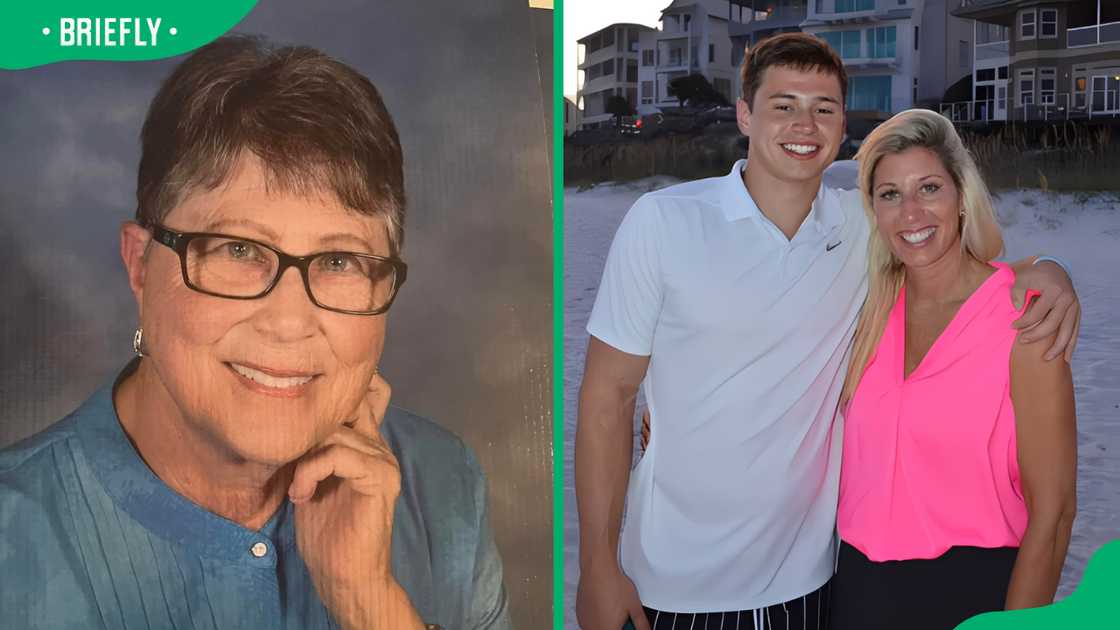 Christa Podsedly's late mother and with her second son Brandon