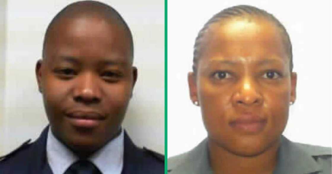 Picture of Sergeant Kedimetse Masilo and Constable Okaetse Mandindi