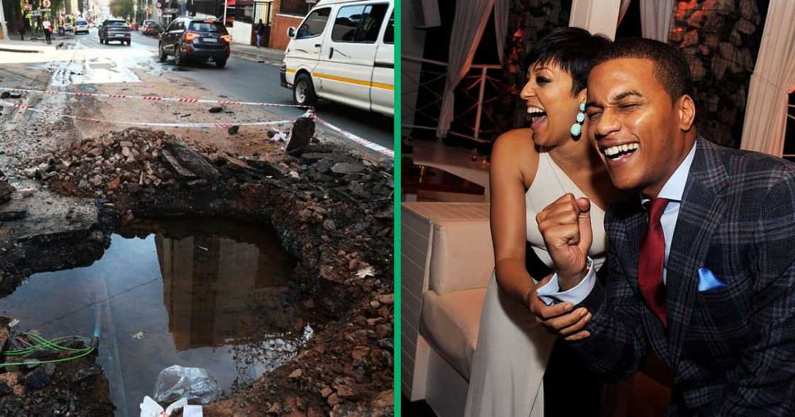 South Africans roasted a video in which cars rode through three big potholes on X