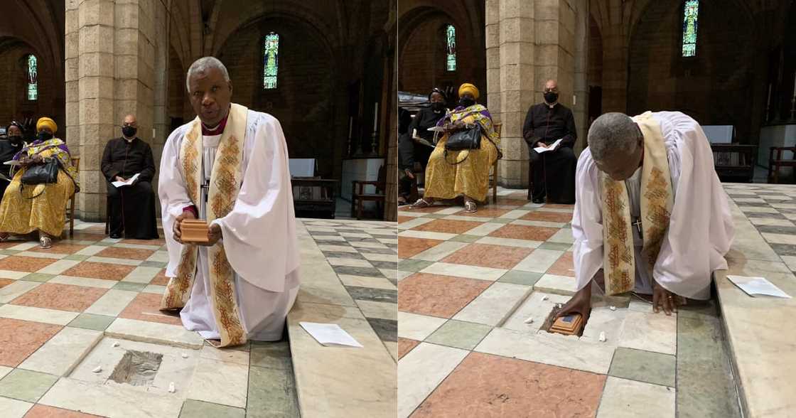 Archbishop Desmond Tutu, ashes, St George’s Cathedral Archbishop Desmond Tutu, ashes, St George’s Cathedral