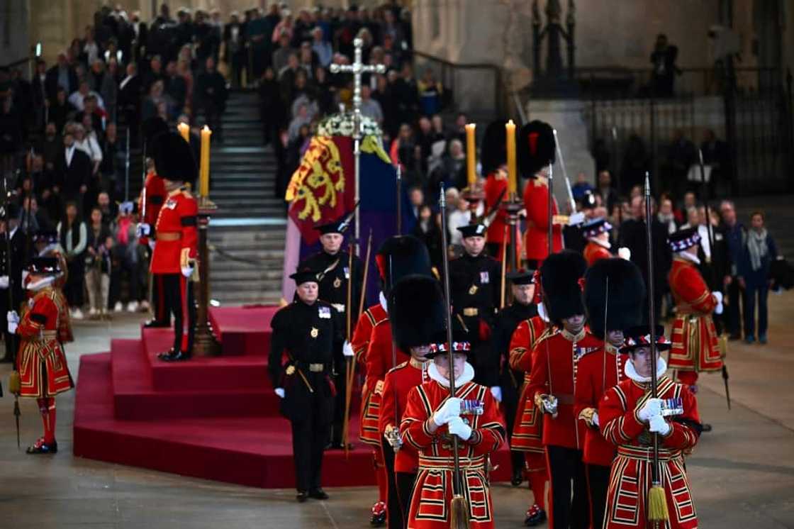 The Yeomen of the Guard -- the oldest military unit in the British army -- are part of the monarch's bodyguard The Yeomen of the Guard -- the oldest military unit in the British army -- are part of the monarch's bodyguard
