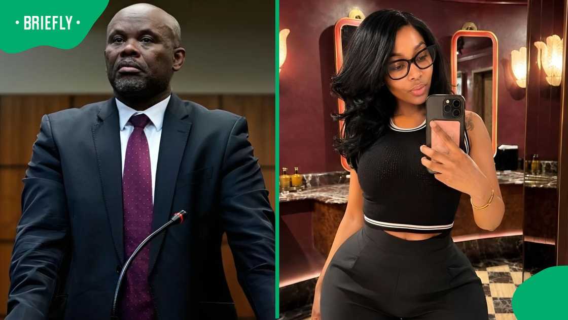 A picture of former South African Police Service deputy national commissioner Shadrack Sibiya and actress and socialite Tebogo Thobejane A picture of former South African Police Service deputy national commissioner Shadrack Sibiya and actress and socialite Tebogo Thobejane