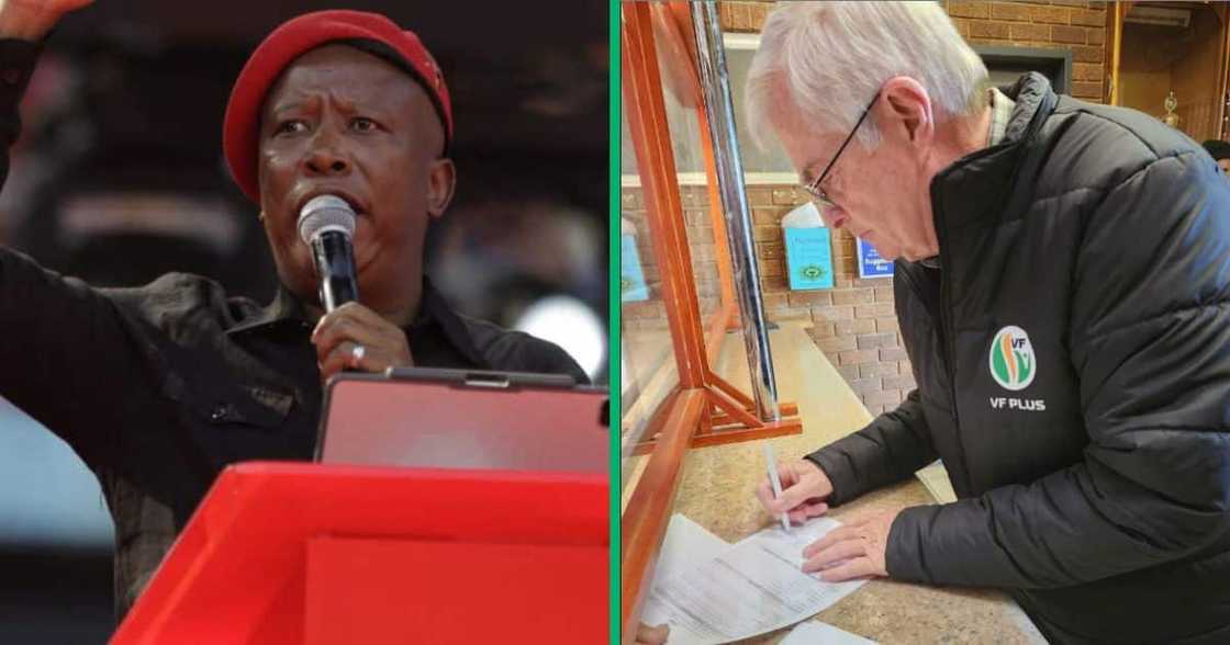 FF+ leader Pieter Groenewald has laid criminal charges against EFF leader Julius Malema for chanting 'Kill the Boer' FF+ leader Pieter Groenewald has laid criminal charges against EFF leader Julius Malema for chanting 'Kill the Boer'